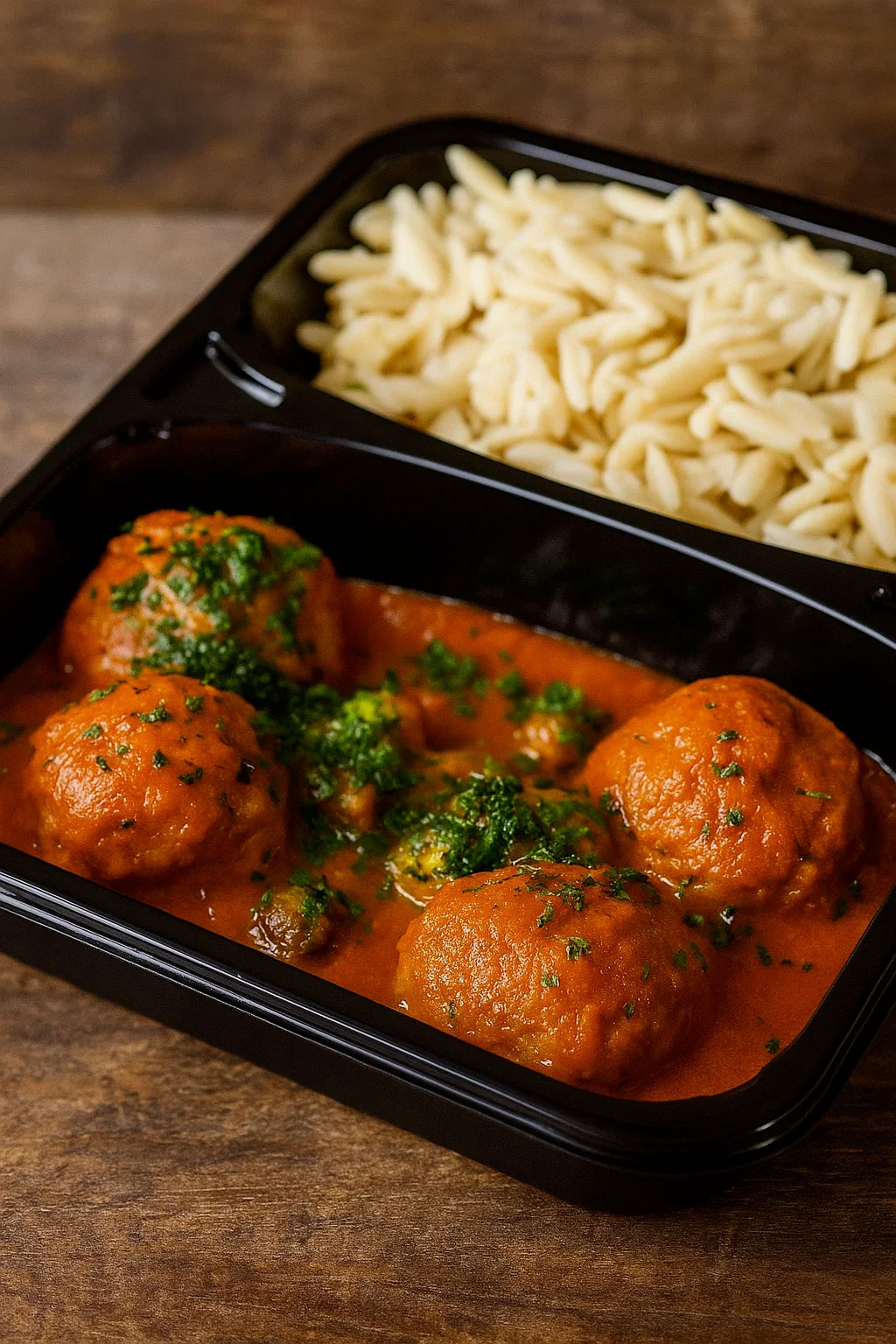 Plat : Boulettes d’agneau aux olives et pâtes grecques